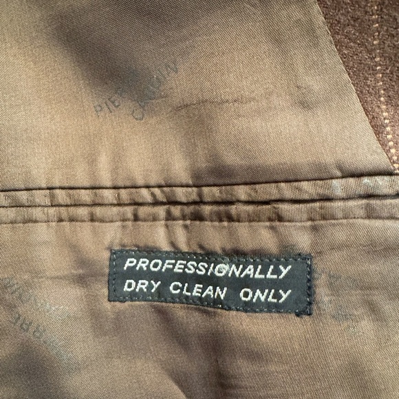 RARE 1970’s PARIS FRANCE PIERRE CARDIN BOUTIQUE Brown Pinstripe Men's Blazer VTG - Picture 9 of 17